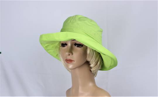 Classic cotton noosa hat lime Code:HS/5600